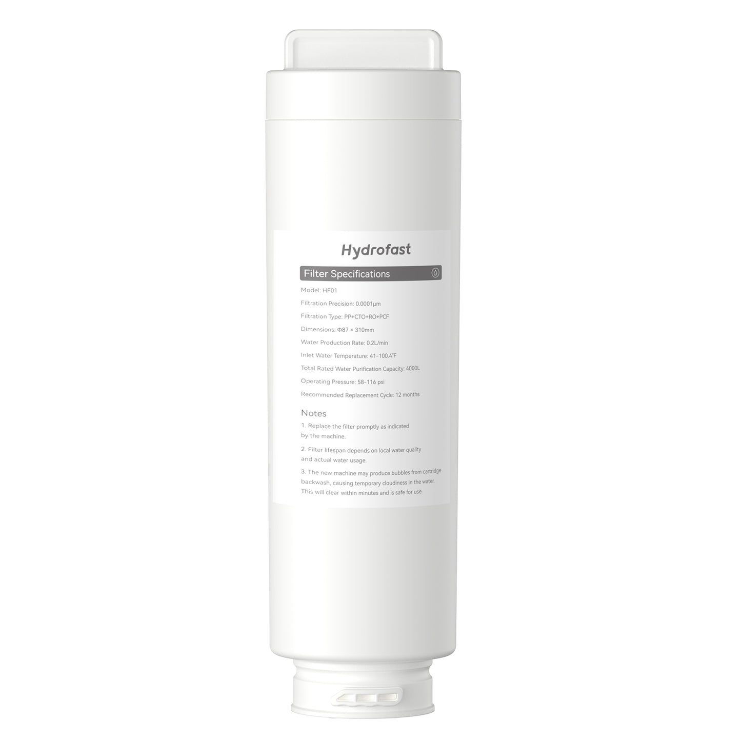 Hydrofast HF01 RO Filter with 5-Stage Filtration
