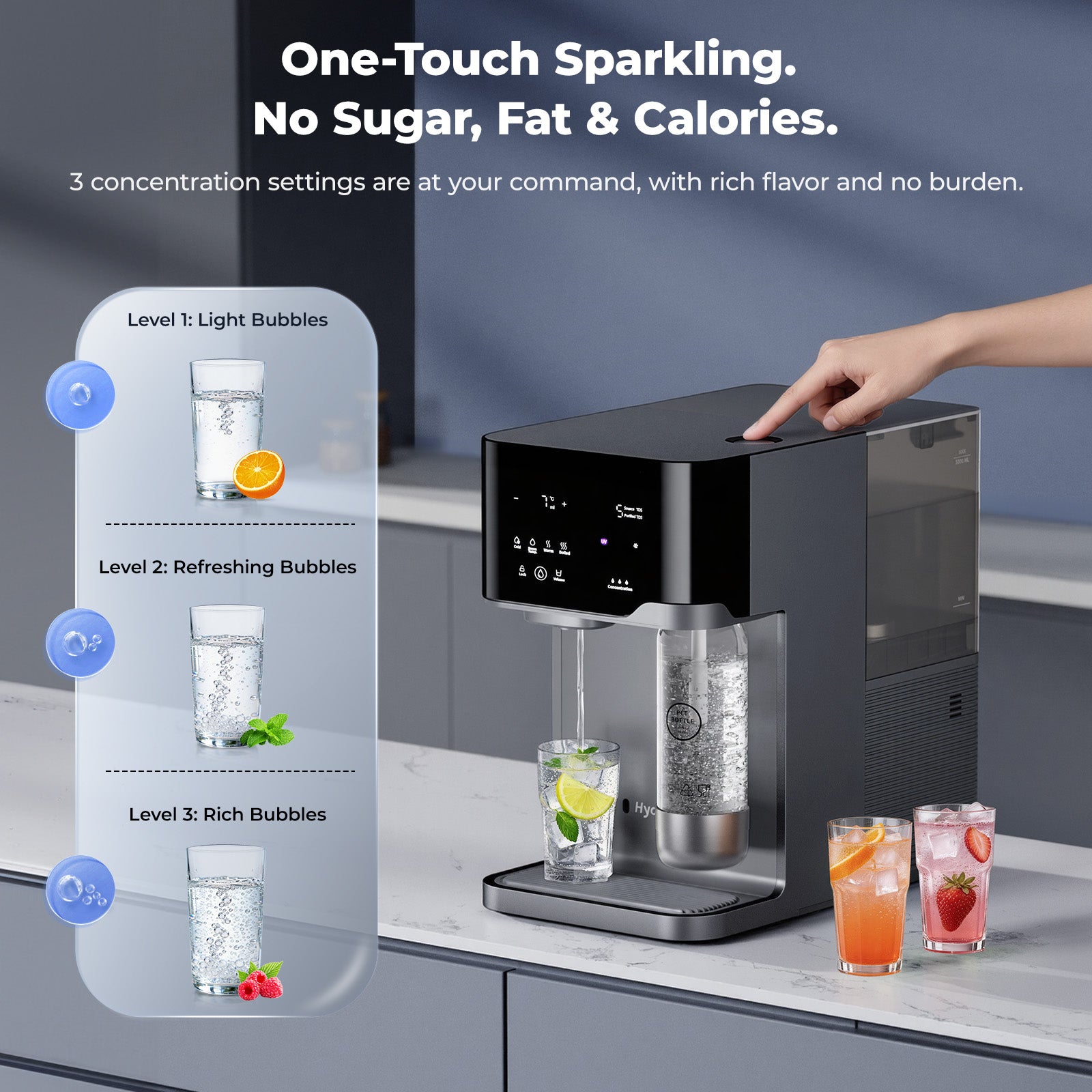 Hydrofast C300 Countertop RO Water Filter – Sparkling, Pure & Mineral-Rich Water